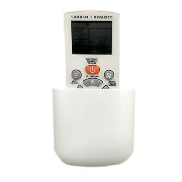 Imagem de Suporte branco à prova d'água para celular e TV e controle remoto AC para cama com adesivo/chuveiro suporte universal de parede (8,9 cm x 3 cm)