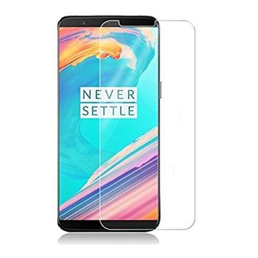 Imagem de AMZER Película protetora de tela de vidro temperado transparente HD Kristal para OnePlus 5T - protetor de tela de vidro transparente HD