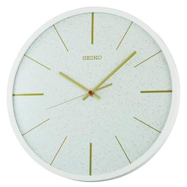 Imagem de Seiko Relógio de parede Taylor sem tique-taque, 33 cm, branco