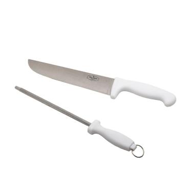 Imagem de Kit Churrasco Faca Chaira 2 Pçs Multiuso Grill & Pizza Prana