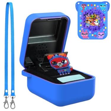 Imagem de BEARDDO Silicone Cover Case for Bitzee Orginal Interactive Toy Digital Pet and Case, Protective Skin Sleeve with Lanyard for Bitzee Virtual Electronic Pets Accessories Kids Boys Girls (Blue)