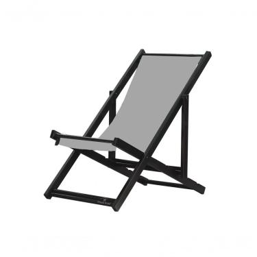 Imagem de Espreguiçadeira Preguiçosa Dobrável Black Sb-cinza