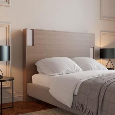 Imagem de Cabeceira Para Cama Box Casal E Queen Bartira Diplomata Avelã-cappuccino