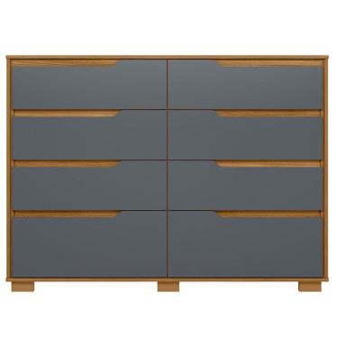 Imagem de Cômoda Gaveteiro Georgia Freijó Cinza - Moval