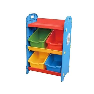 Imagem de Estante Bau Organizador De Brinquedos Armario Infantil Quarto Criança Brinquedoteca Nicho Colorido