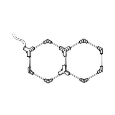 Imagem de Luz LED Hexagonal Regulável Para Garagem, Ideal Para Entusiastas De "f