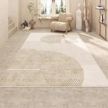 Imagem de Tapete de flanela moderno, simples e luxuoso para sala de estar, sofá, mesa de centro, quarto, decoração para casa (120 x 200 cm (3,9 x 6,6 pés/FLR 2))