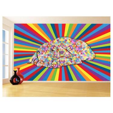 Imagem de Papel De Parede 3D Animais Pop Art Cachorro Pet 3,5M Pxa237 - Você Dec