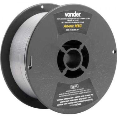 Imagem de Arame MIG/MAG 0,8 mm carretel plástico de 1 kg sem gás - VONDER