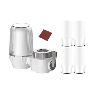 Imagem de Ioensy Filtro de água para de pia com núcleo de filtro, percolador de cerâmica, de filtragem de água de 10 estágios, prático, reutilizável e, com 5 Núcleos de Filtro