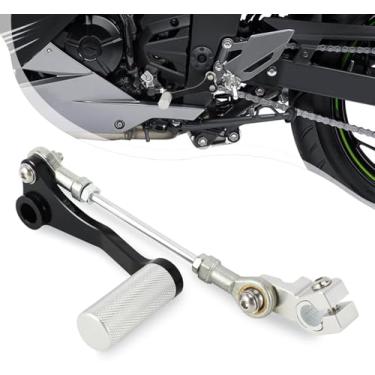 Imagem de BAOUFF Alavanca de mudança de marcha para Ninja 300, alavanca de mudança de pé de motocicleta de alumínio CNC para Ninja300 2013-2017-preta