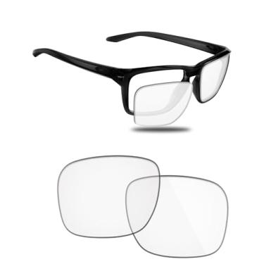 Imagem de Fiskr Lentes polarizadas de substituição compatíveis com óculos de sol Oakley Sylas OO9448 57 mm, resistente a impactos e ajuste perfeito, Transparente., One Size