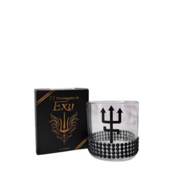 Imagem de Kit Box Exu + Copo de Whisky Exu Tridente Preto