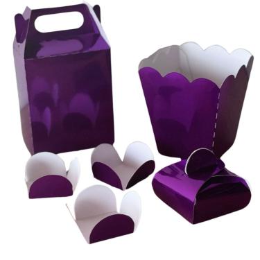 Imagem de Kit Lembrancinhas Laminada Festas Decoração Natal Presente Para Criança Infantil Caixinha de Presente