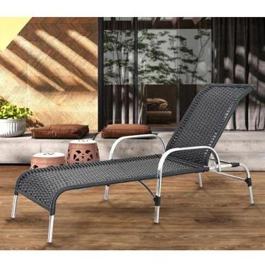 Imagem de Espreguiçadeira EM ALUMINIO PARA PISCINA AREA DE LAZER - Rei das fibra