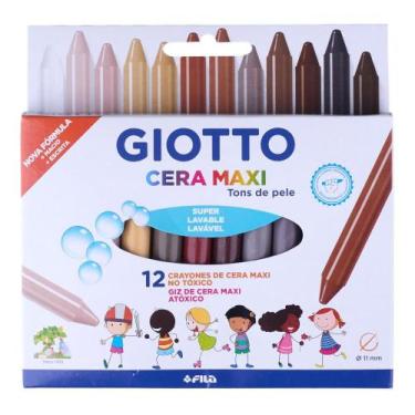 Imagem de Giz de Cera Tons De Pele com 12 Unidades Giotto 202302ES