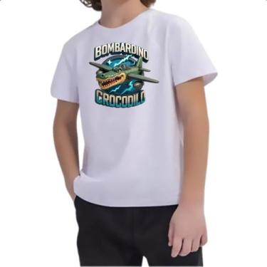 Imagem de Camiseta Infantil Bombardino Crocodilo - Alearts, 6