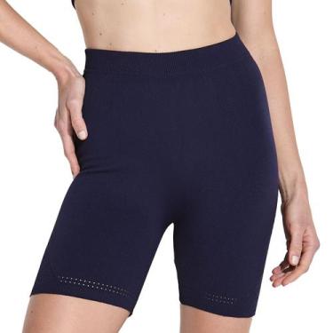 Imagem de Bermuda Legging Feminina Modeladora Trifil Sem Costura, Marinho, M
