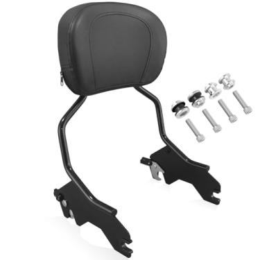 Imagem de YHMOTO Sissy Bar Destacável Encosto Vertical do Passageiro com Kit de Hardware de Ancoragem Apto para Harley Low Rider FXLR Sport Glide FLSB S FXL S FXLTS ST FXLRST EL DIABLO FXRST 2018-2024 (Preto)