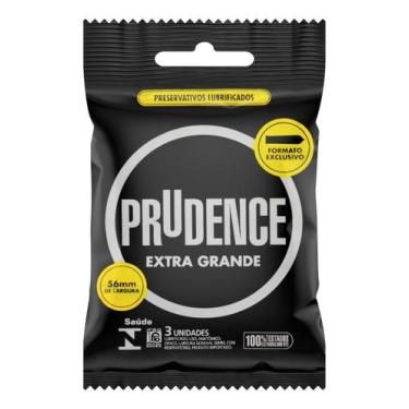 Imagem de Preservativo Lubrificado Extra Grande Prudence Pacote 3