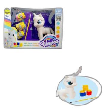 Imagem de Brinquedo Unicórnio Unika De Colorir Infantil - Samba Toys