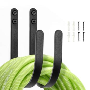Imagem de Lifyzoon Suportes Para Mangueiras De Jardim: Parede Áreas Externas - Ganchos Suspensão Expansíveis Água À Prova Ferrugem