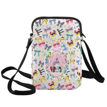 Imagem de BWWKTOP Bolsa transversal de férias de princesa para presente de parques temáticos, princesas, personagens, mercadoria do esquadrão de princesas, Five Princess Xk B, Bolsa tiracolo
