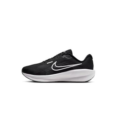 Imagem de Nike Tênis de corrida masculino Downshifter 13 Road, preto/branco/cinza escuro fumê, 10.5 X-Wide