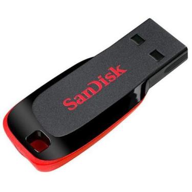 Imagem de Pen Drive de 16GB Sandisk Cruzer Blade SDCZ50-016G-B35 USB 2.0 - Preto