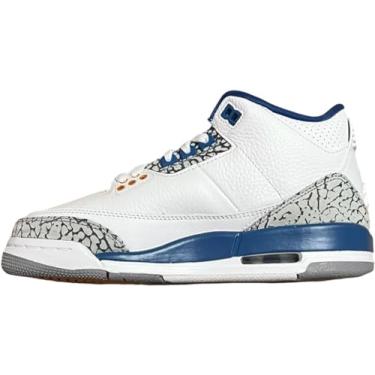 Imagem de Nike Air Jordan 3 Retro White Cement Reimaged Grade School, Branco/Cobre Met lico, 5.5 Big Kid