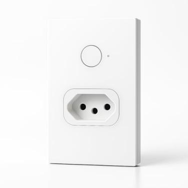 Imagem de Interruptor Inteligente Wi-Fi com Tomada 10A, Controle por App e Voz, Alexa e Google, Monitoramento de Consumo, Automação Residencial Fácil