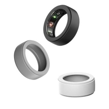 Imagem de Pacote com 3 capas de anel inteligente de silicone compatível com Oura Gen 4/Gen 3, capa protetora de silicone elástico antiarranhões para homens e mulheres malhando na academia