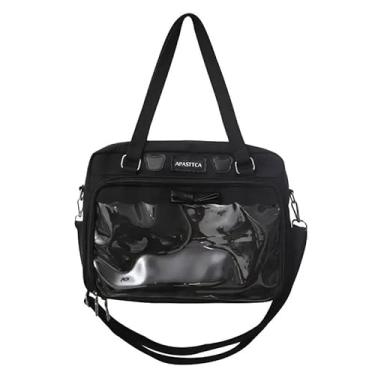 Imagem de Ita Bag Kawaii, bolsa tiracolo feminina, bolsa carteiro para Y2K, bolsa de ombro transparente, Preto, Medium