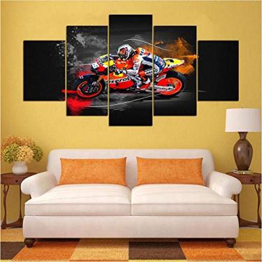 Imagem de Quadro com Moldura Tigre por do Sol Paisagem Vertical Decorativo Grande Sala Quarto Hall