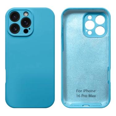 Imagem de Capinha Compativel com iPhone 16 Pro Max Com Proteção de Camera em Silicone com Interior Aveludado
