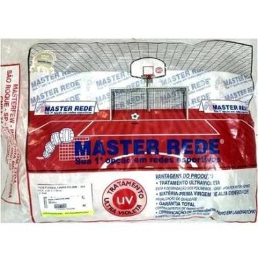 Imagem de Rede Esportiva Futebol Campo em Nylon Malha 15x15 Fio 4mm 2,50 X 7,50 Master Rede FC-4-...