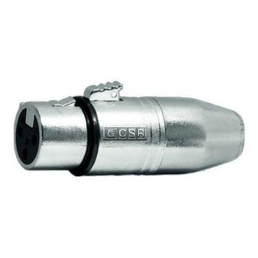 Imagem de Adaptador Mini Xlr Macho 3 Pinos X Xlr Cannon Femea Csr 509 