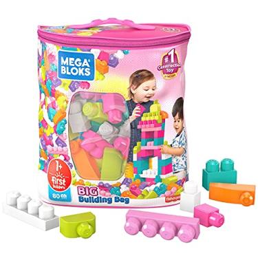 Blocos de Montar - Mega Bloks - Sacola com 80 Peças - Azul - Fisher-Price