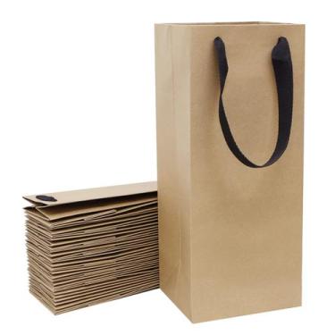 Imagem de Sacos de presente de vinho Aimyoo Brown Kraft Paper, pacote com 20 pac
