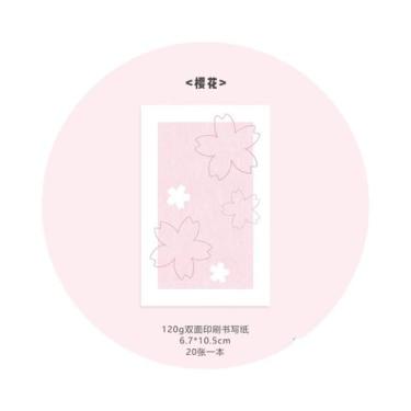 Imagem de Blocos De Notas M5 Estilo Coreano Com 20 Folhas, Papel Decorativo Flor