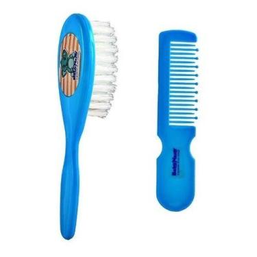 Imagem de Escova E Pente Infantil Baby Nany No Saquinho, Azul