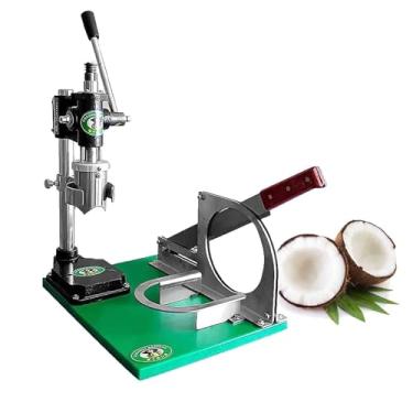 Imagem de KKSOUFX MáQuina Abridora De Coco, Ferramenta Para Abertura Manual De Cocos, MáQuina Para Descascar E Abrir Cocos, DiâMetro Interno De 5,9", Base Fundida Em AçO InoxidáVel