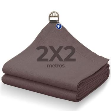 Imagem de Lona Tela 90% Sombra Garagem Jardim Camping 2x2 Pergolado Toldo Sombri