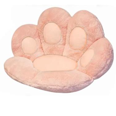 Imagem de Almofada de Gato Fofo Cadeira Macia Travesseiro Decoração Chão Sofá Confortável 50X45cm Animais de Pelucia Tatami(Rosa)
