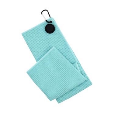 Imagem de UGPLM Toalha de golfe de microfibra portátil grande, acessórios de golfe de microfibra de remoção rápida, pano de limpeza confortável, toalha de limpeza de, Verde