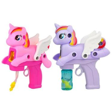 Imagem de Pistola de Bolha de Sabão em Formato de Unicórnio Sortido P81238-1 - D