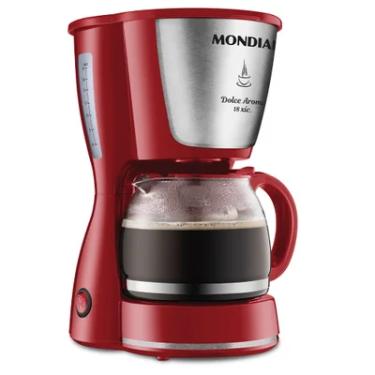 Imagem de Cafeteira Mondial Dolce Aroma, 18 Xícaras, 110V, Vermelho - C3518X