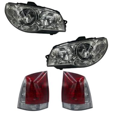 Imagem de Kit Farol Palio G3 Mascara E Aro Cromado+lanterna Fume 2004 Á 2015