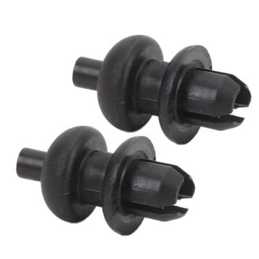 Imagem de 2 peças de clipes de corda de prateleira, clipes de prateleira de pacote de bota de carro plástico preto universal empurrar fixadores de retenção de moldagem clipe de gancho de prateleira de pacote