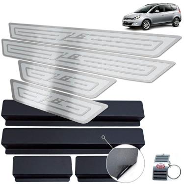 Imagem de Soleira Aço Inox Jac J6 2011 A 2016 Prata Alto Relevo